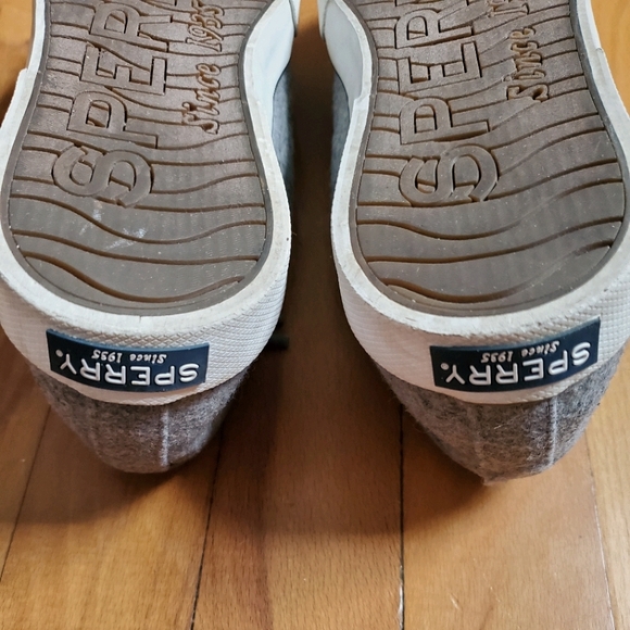 Sperry Wool Blend Sneakers with Chunky Laces RARE - Picture 6 of 12